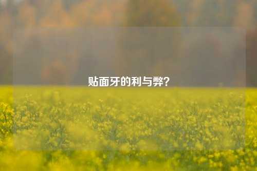 贴面牙的利与弊？