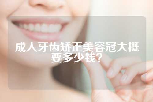 成人牙齿矫正美容冠大概要多少钱？